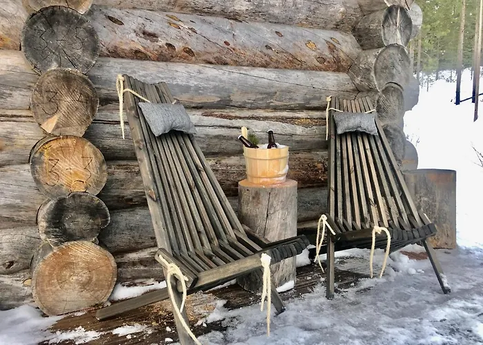 Log With Private Sauna & Hot Tub By Invisible Forest - Adults Only 罗瓦涅米