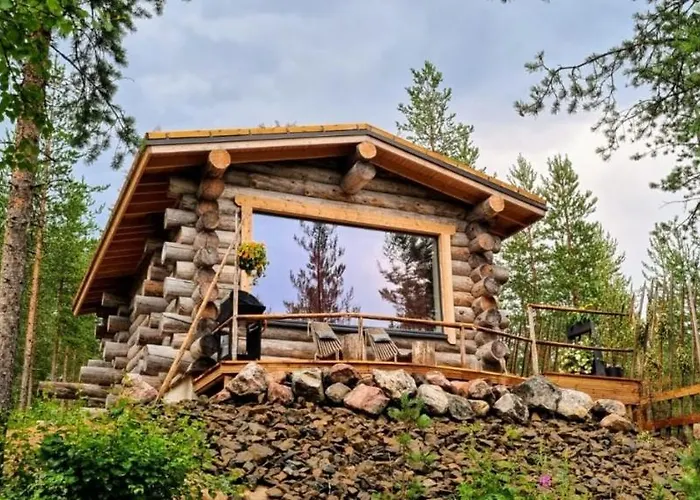 Log With Private Sauna & Hot Tub By Invisible Forest - Adults Only