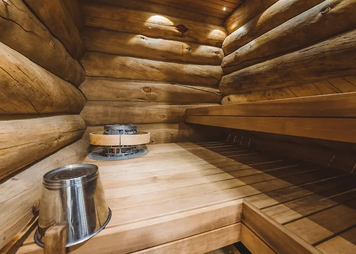 度假居 Log With Private Sauna & Hot Tub By Invisible Forest - Adults Only 罗瓦涅米